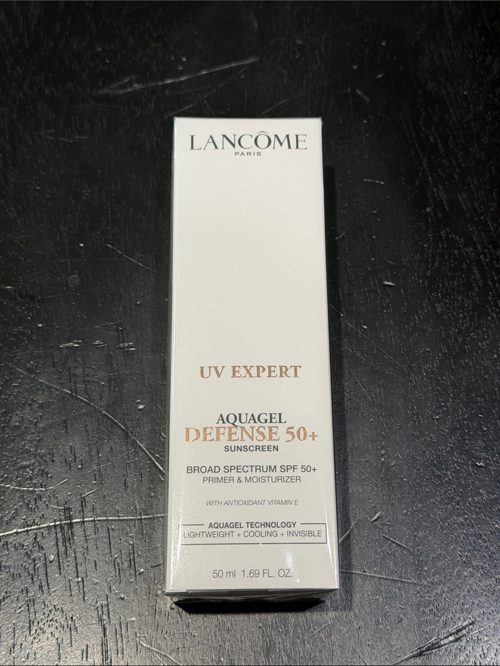 Lancôme UV Expert Aquagel Defense 50+ Sunscreen - White 1.69Fl oz- SEALED